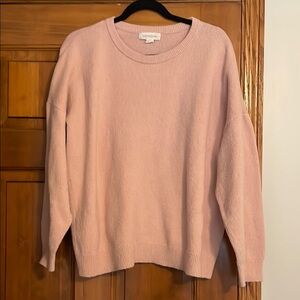 TREASURE & BOND pink crew neck sweater